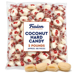Fusion Sweets And Snacks cream-filled candy cross-section showing creamy center