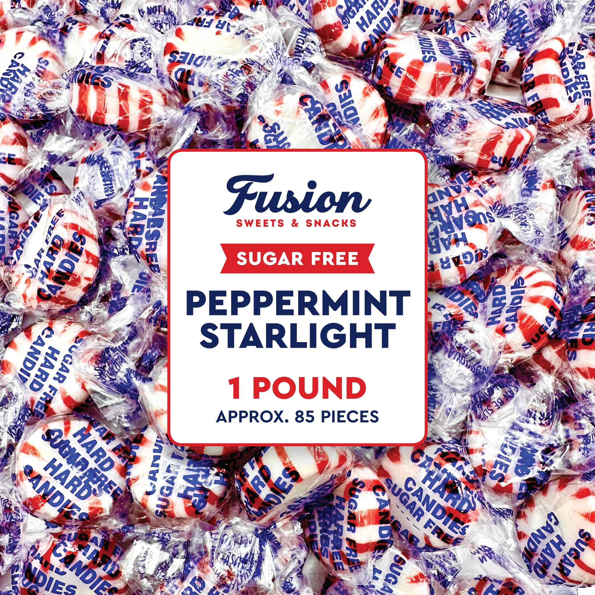 Fusion Sweets front of bag showing 1 lb packaging and brand benefit freshness