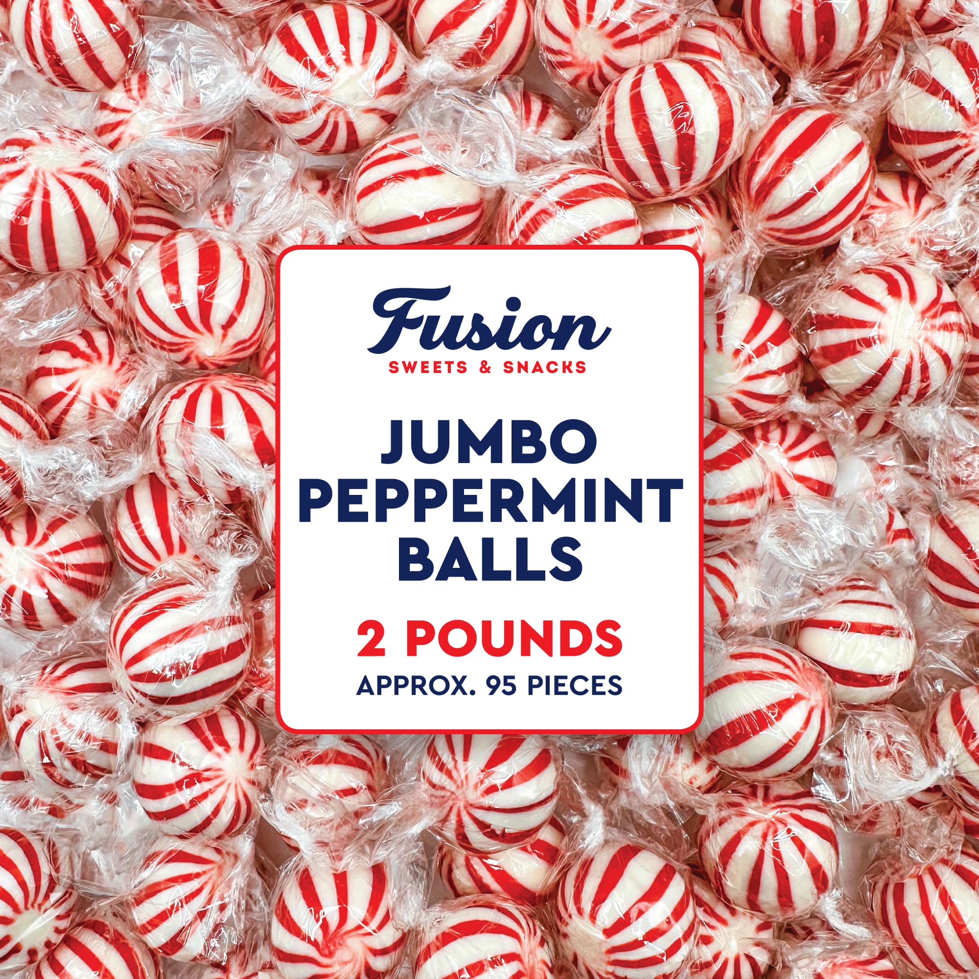 Fusion Sweets front of 2 lb bag showing label and freshness