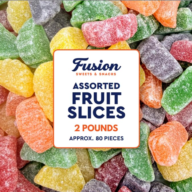 Fusion Sweets front packaging showing 2 lb resealable bag and bright colors, great for bulk use