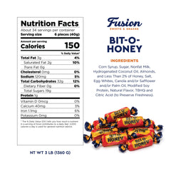 Fusion Sweets individually wrapped candies close-up showing sealed wrappers for freshness