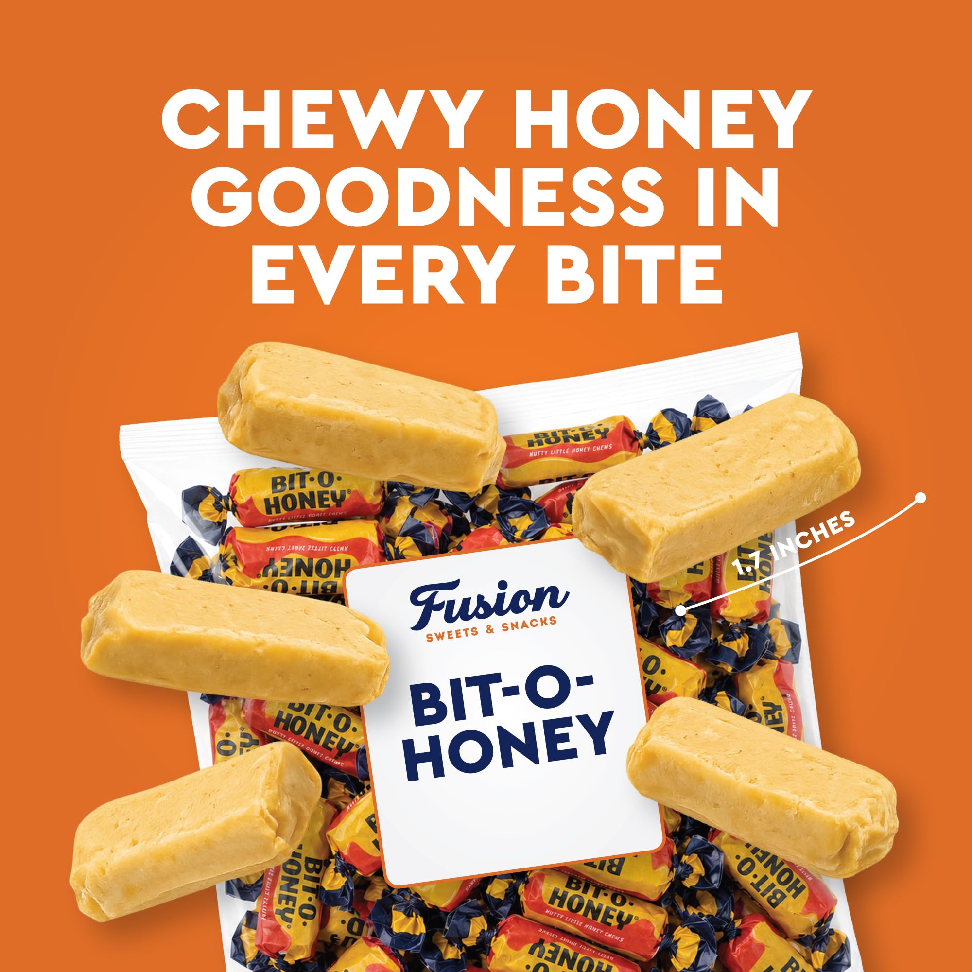 Fusion Sweets pouring candies into a dish for parties and easy sharing