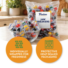 Fusion Sweets And Snacks individually wrapped jawbreaker demonstrating convenience and portion control
