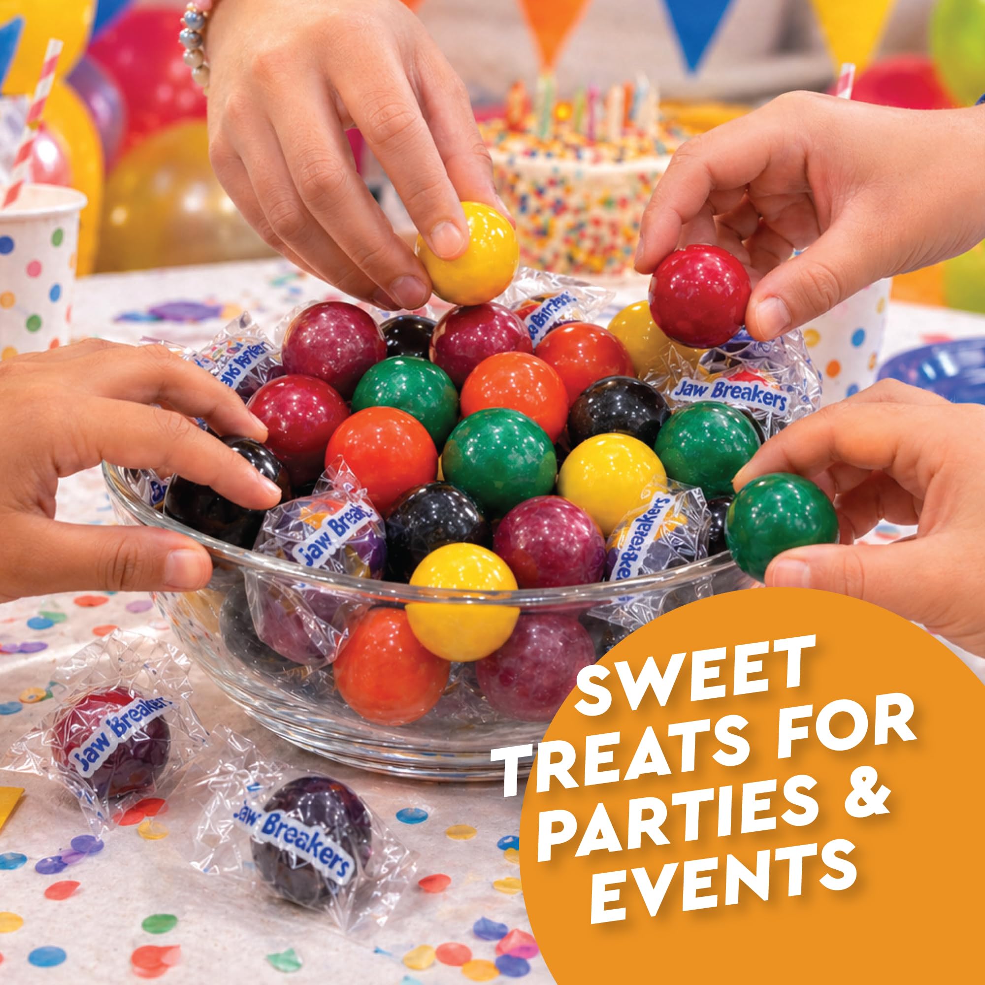 Fusion Sweets And Snacks bag label and contents visible to confirm flavor variety and bulk quantity