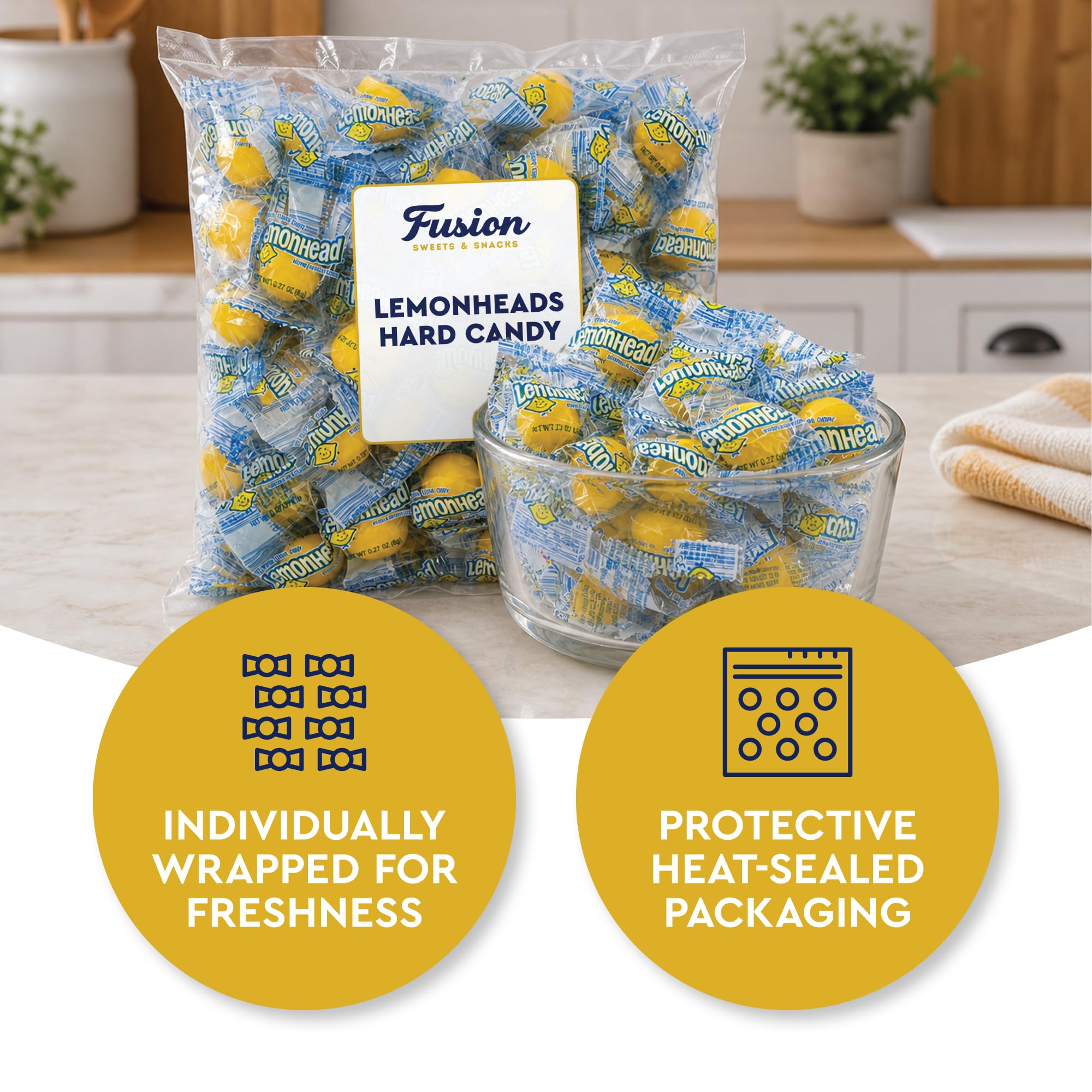 Fusion Sweets candies in a dish ready for guests and easy serving