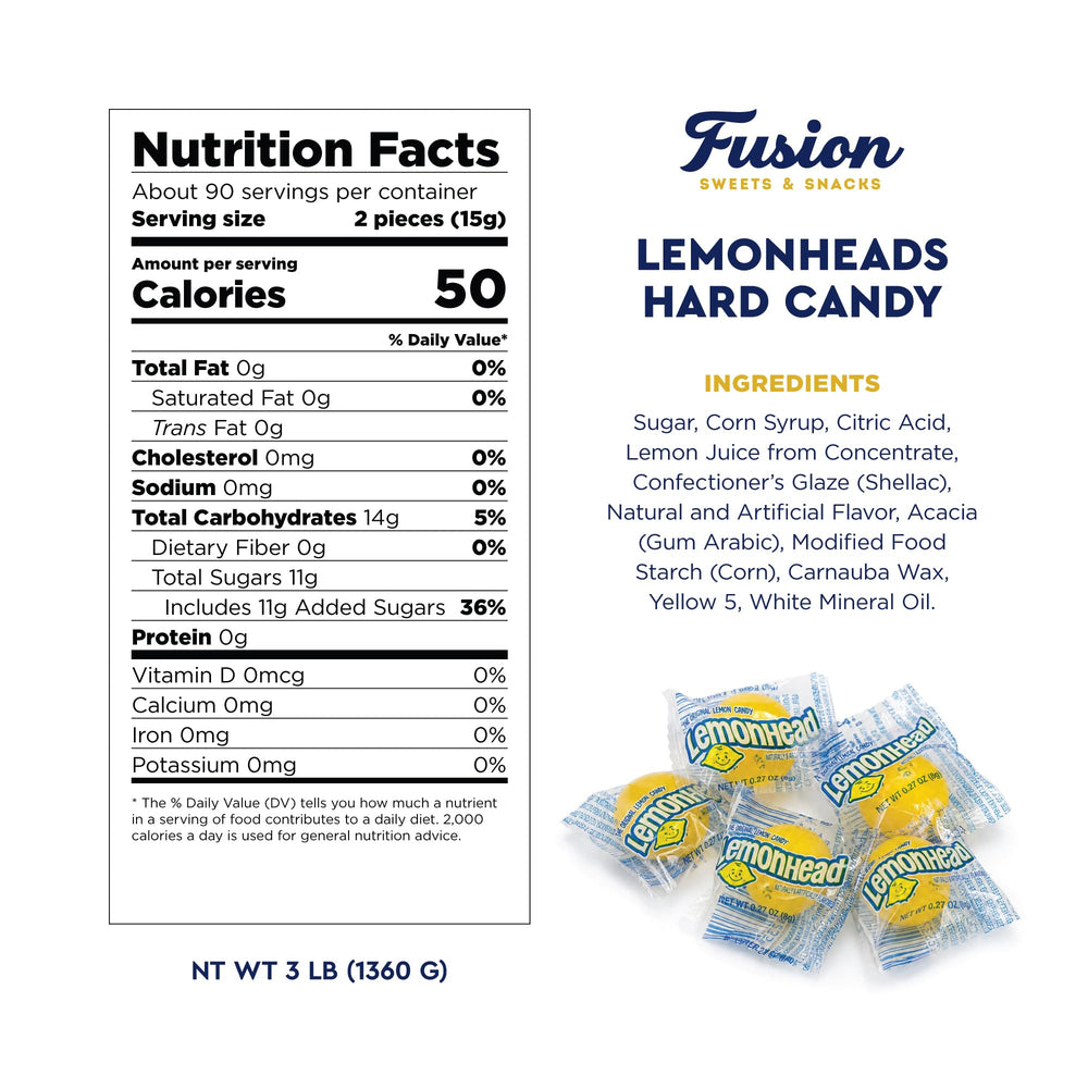 Fusion Sweets single lemon candy close-up highlighting smooth texture