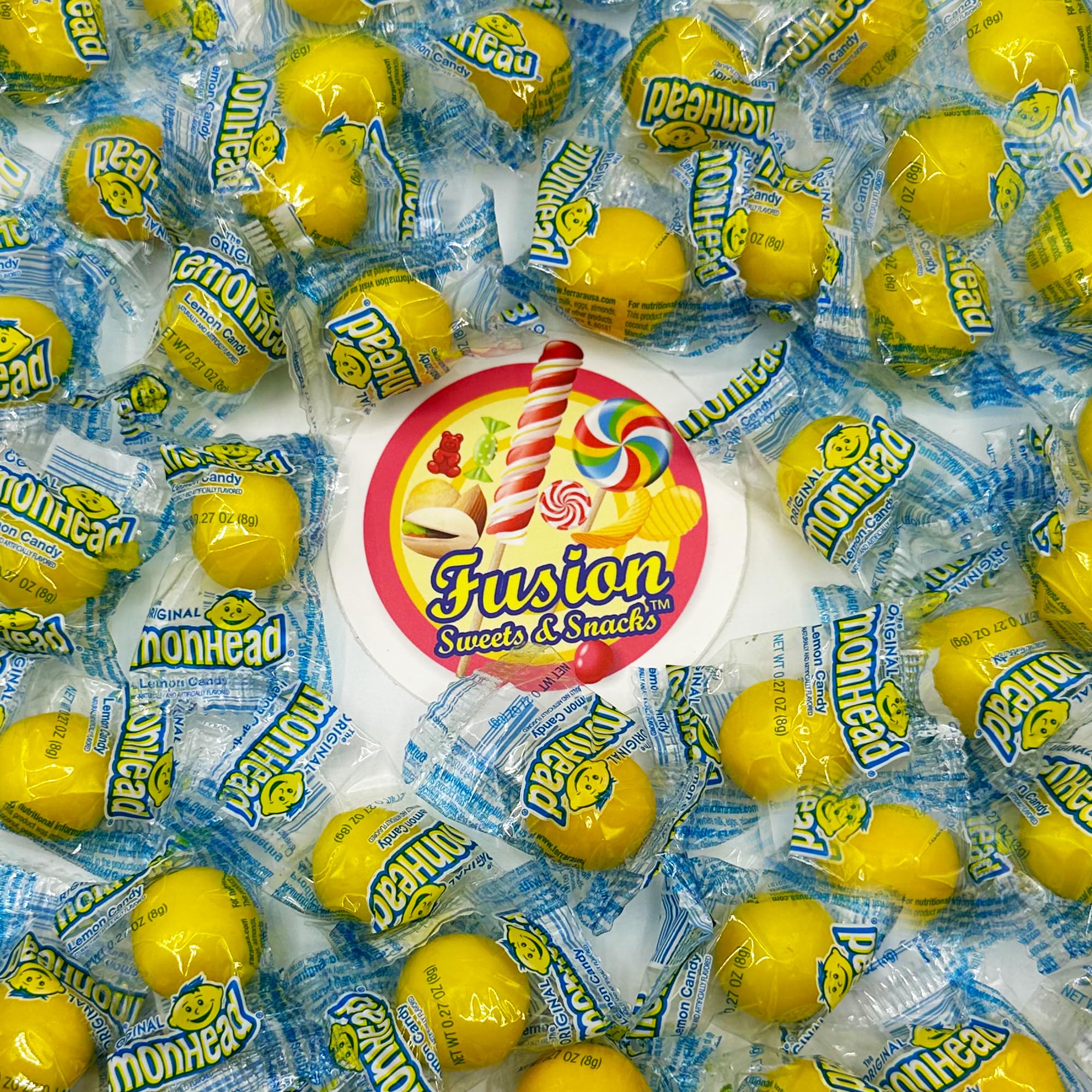 Fusion Sweets candy edge close-up showing slow-melt hard texture