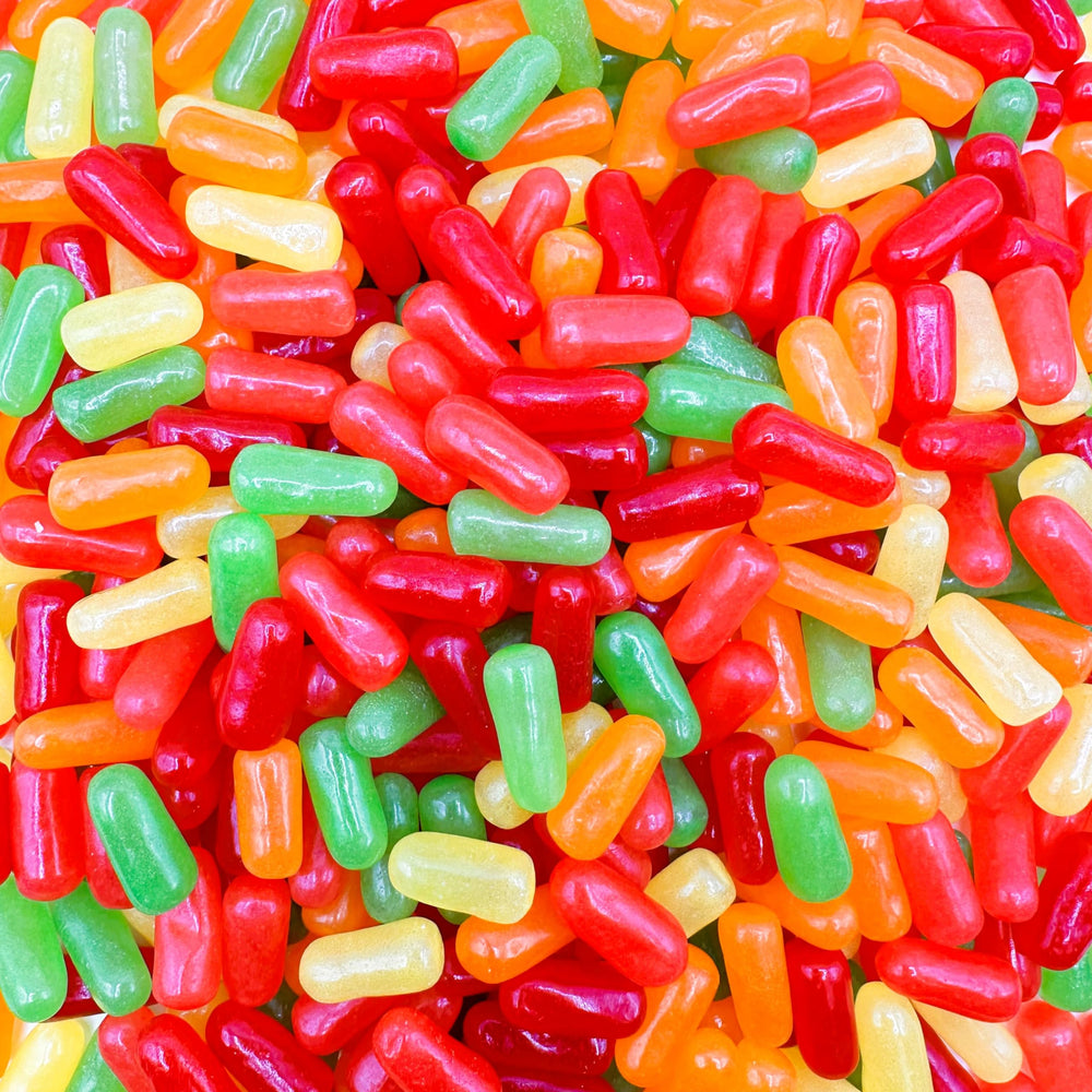 Fusion Sweets Mike and Ike bowl at movie night emphasizing shared snacking