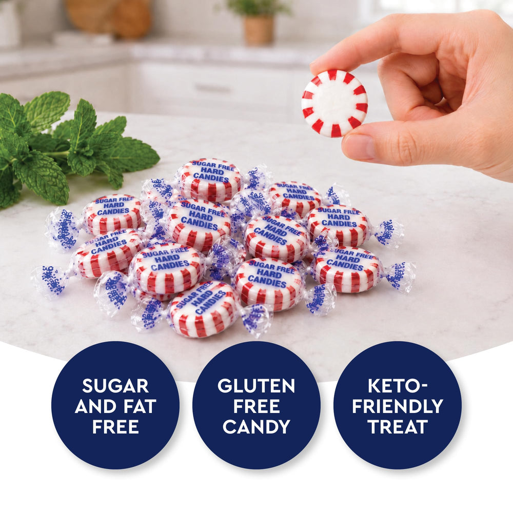 Fusion Sweets open bag spilling mints for bulk supply and easy sharing