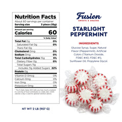 Fusion Sweets And Snacks mints in a serving bowl for events showing easy guest access