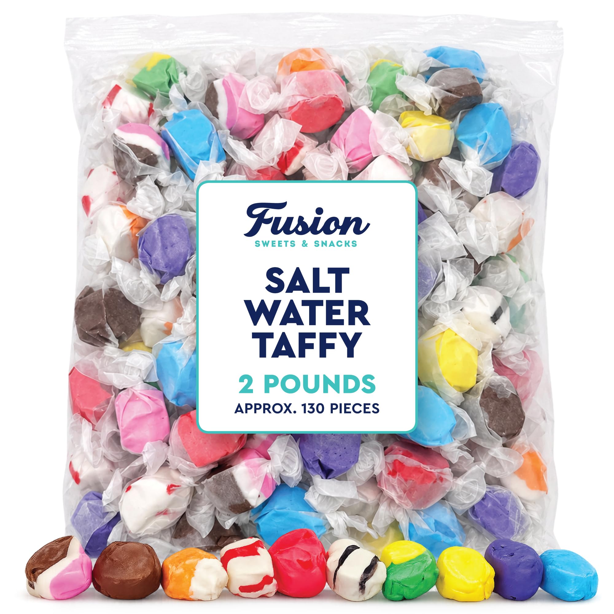 Fusion Sweets And Snacks close-up of taffy texture highlighting soft chewability