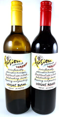 Fusion verjus gift set front view showing both bottles and gift packaging for versatile cooking