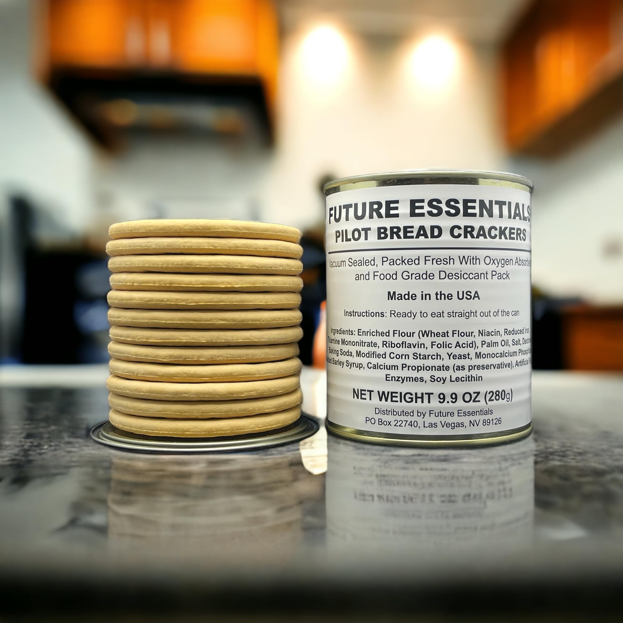 Future Essentials crackers beside camping gear showing readiness and meal pairing
