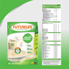Glass of mixed FutureLife Vanilla shake showcasing creamy blend and quick prep