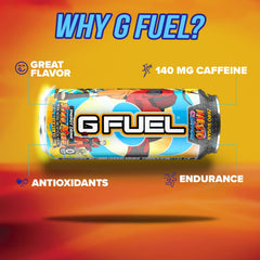 Close-up of G Fuel Sage Mode can texture and ingredient callouts