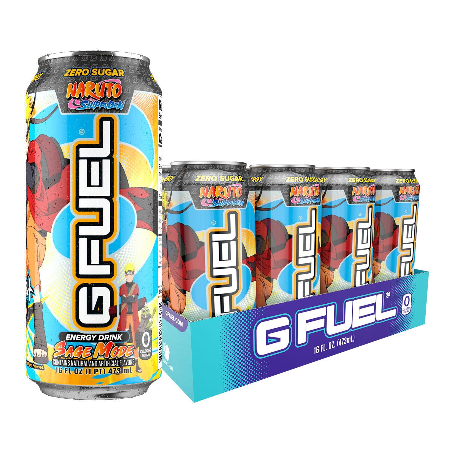 G Fuel Sage Mode front can showing label and flavor benefits