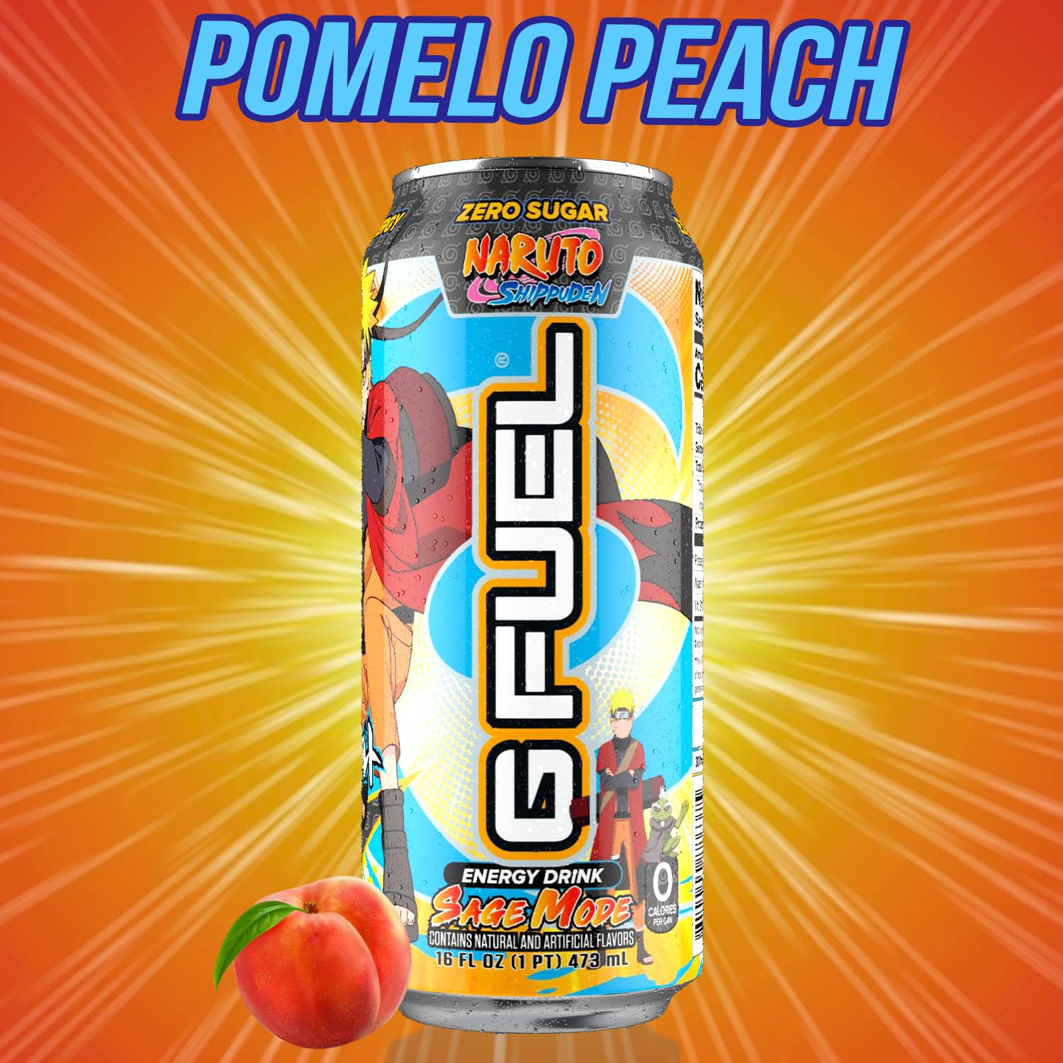G Fuel Sage Mode can on a gaming desk showing focus and energy boost
