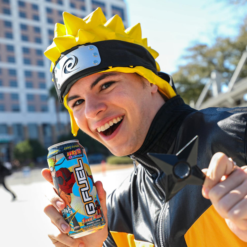Open G Fuel Sage Mode can being poured to show color and carbonation