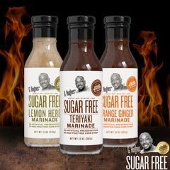 G Hughes three bottles lined up displaying variety and convenient gift-ready packaging