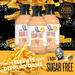 G Hughes close-up label detail highlighting sugar-free and gluten-free benefit