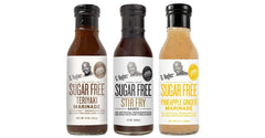 G Hughes front packaging showing three-bottle set and variety benefits