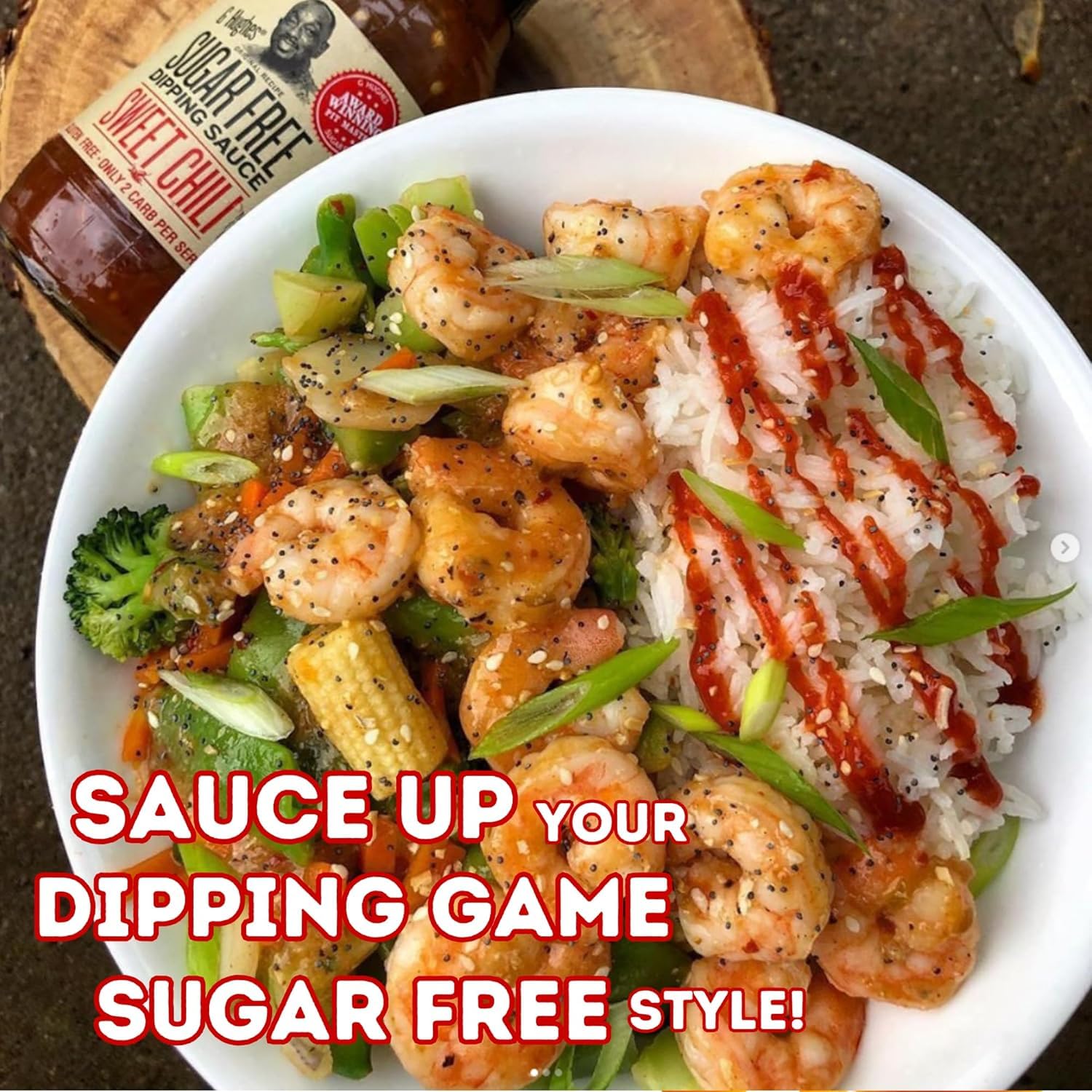 G Hughes glazed chicken wings finished with sauce showing appetizing shine and flavor boost