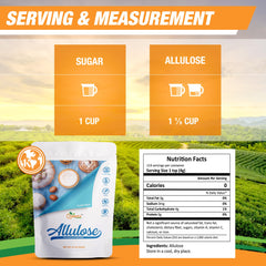 G-Sweetz scoop comparing spoonful size to measure servings accurately