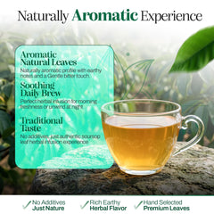 Gabio Green tea brew pouring from teapot showing easy preparation benefit