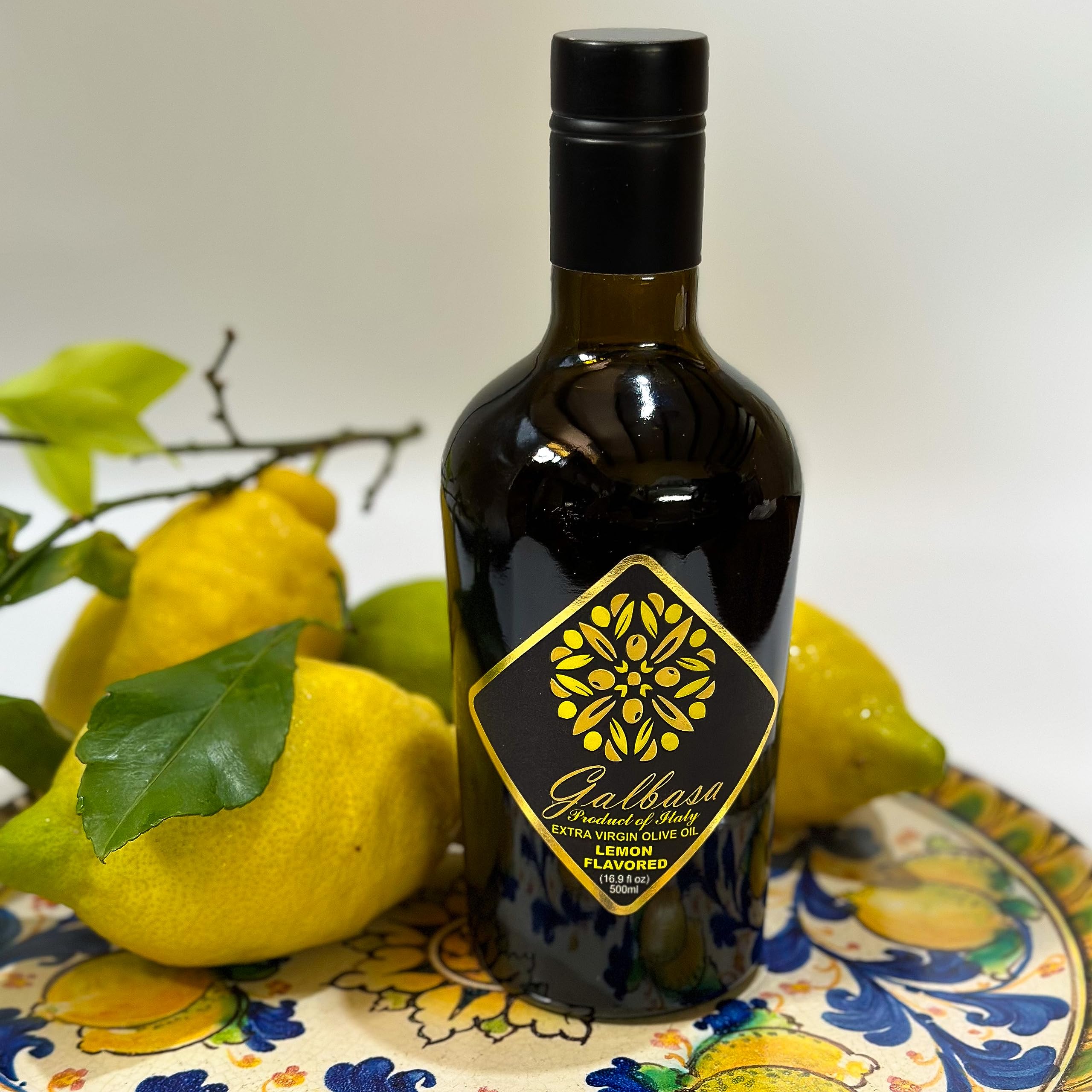 GALBASA designer box opened with informational leaflet and bottle displayed