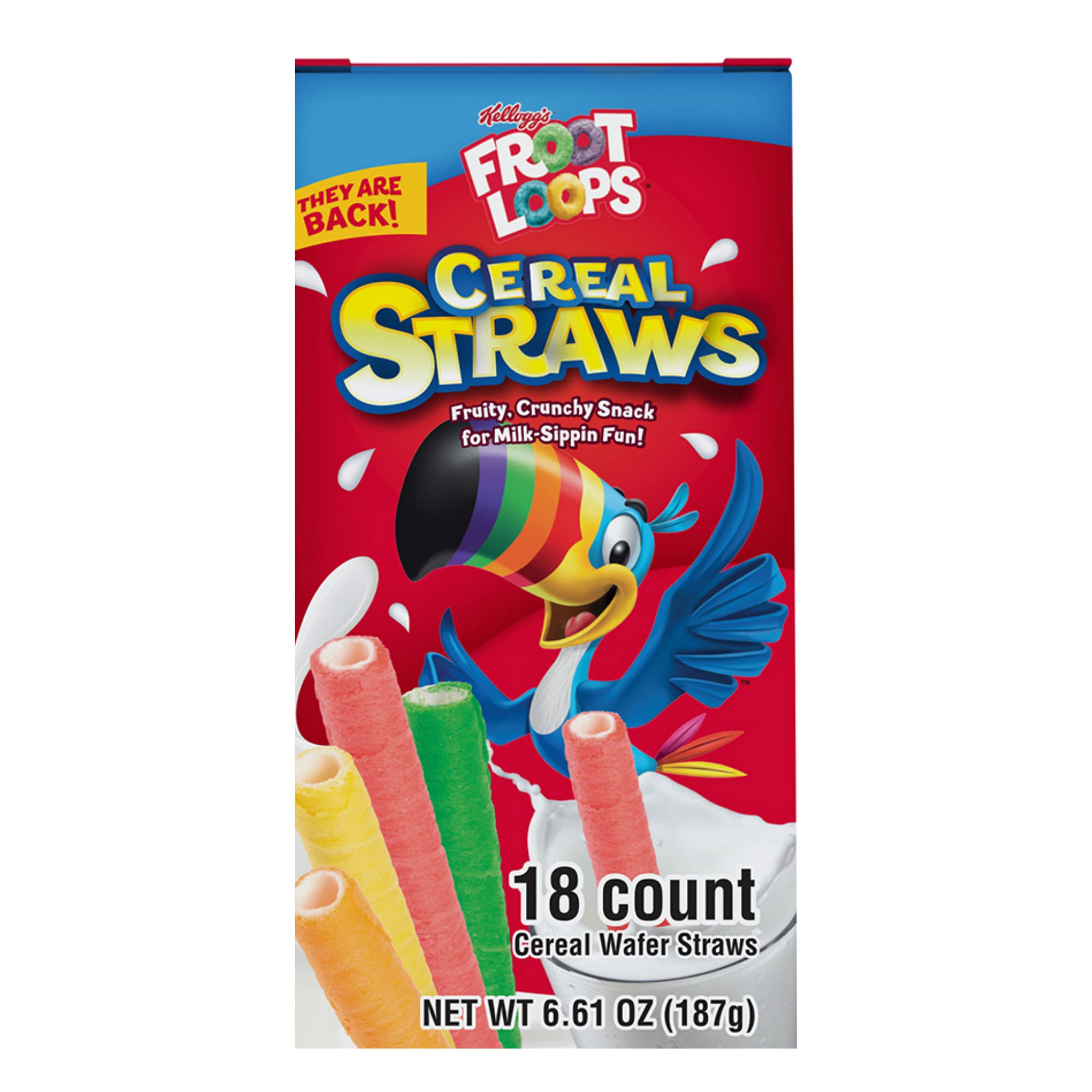 Galerie Kellogg's arranged cereal straws showing colors and quantity for easy portion recognition
