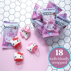 Galerie Hello Kitty strawberry and fruit punch candies displayed to show flavor variety and appeal