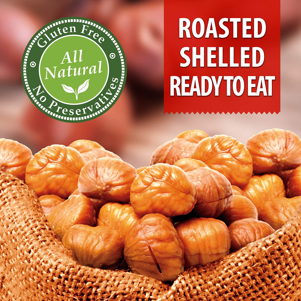 Galil close-up of roasted chestnut texture highlighting flavor and roast
