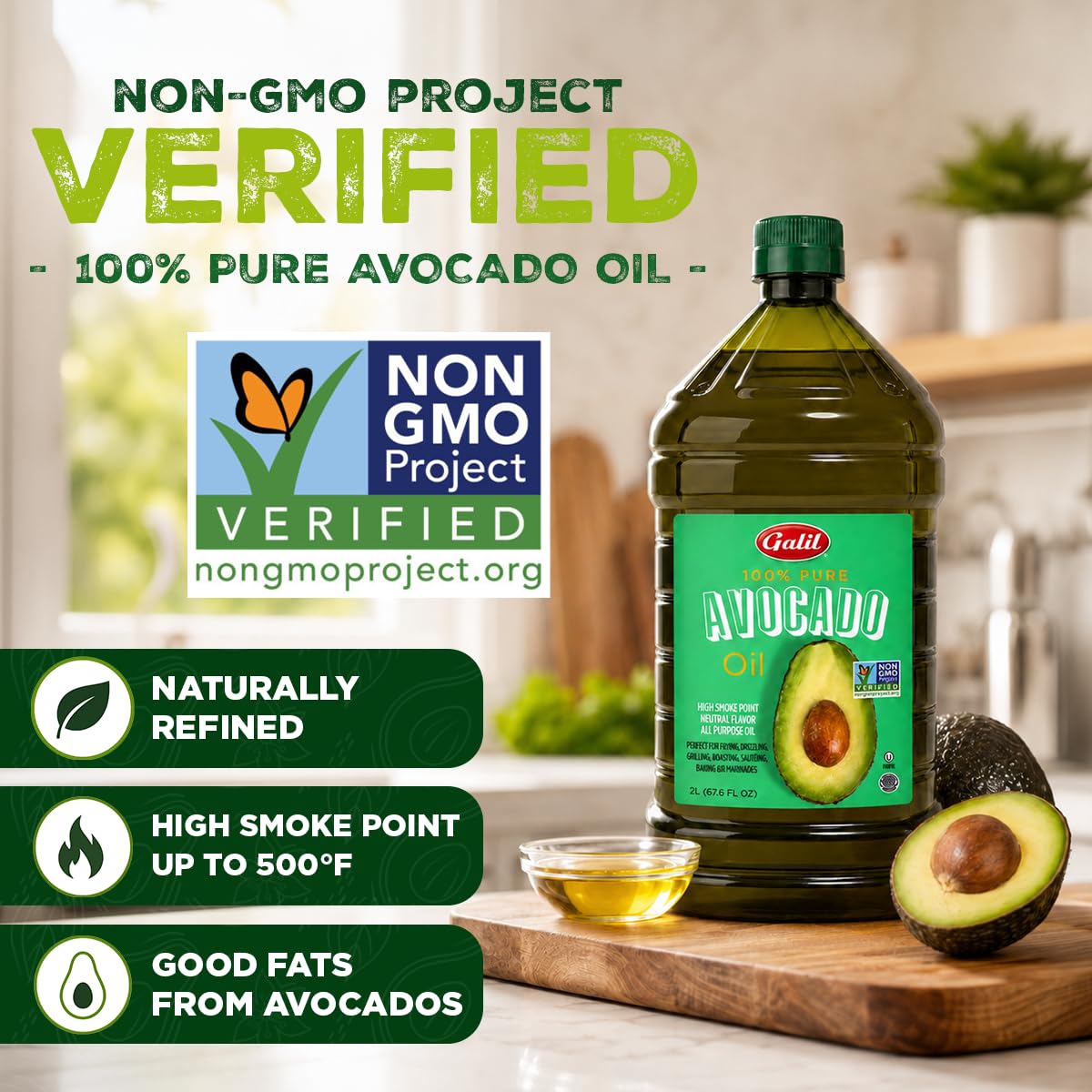 Galil used in a salad dressing bowl showing neutral taste and silky texture