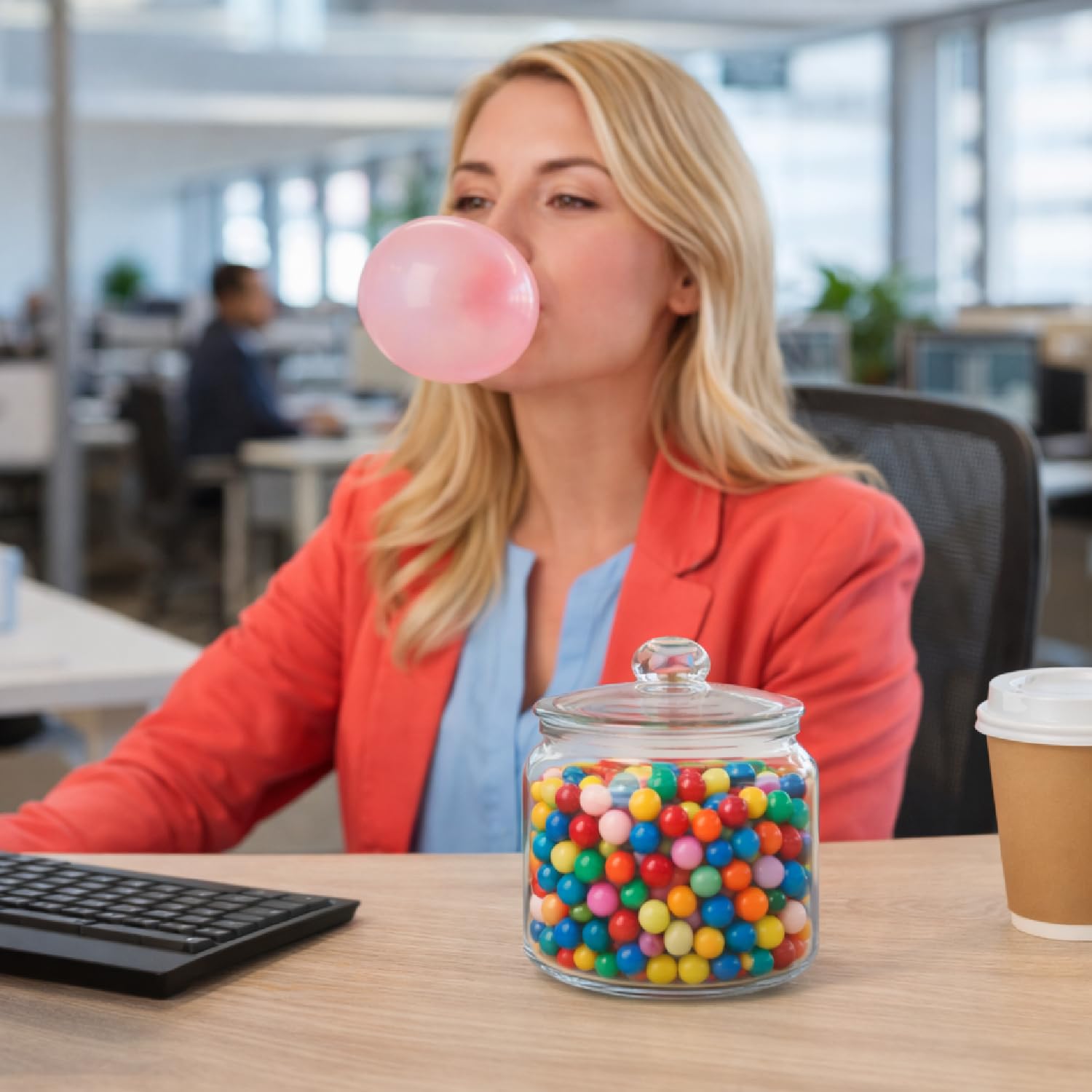 Galley Grove sugar-free mints paired with gumballs for fresh breath