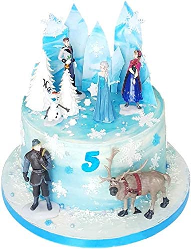 GALLIA Olaf figure detail showcasing painted smile for festive cake appeal