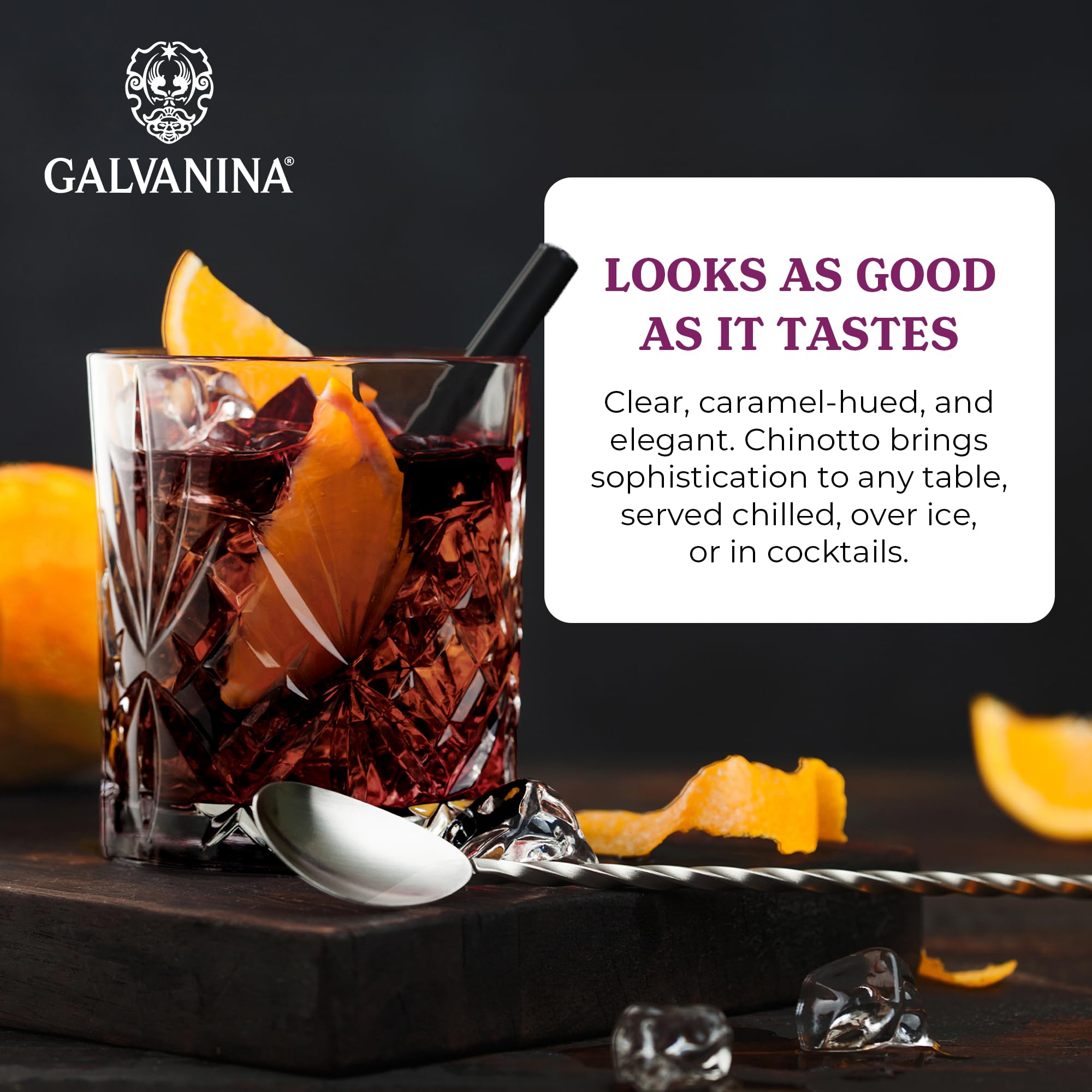 Galvanina on table with food pairing for versatile serving ideas