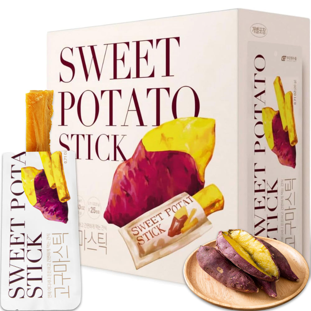 GE GANGWON EXPORT front packaging showing 25 individually wrapped sticks and benefits