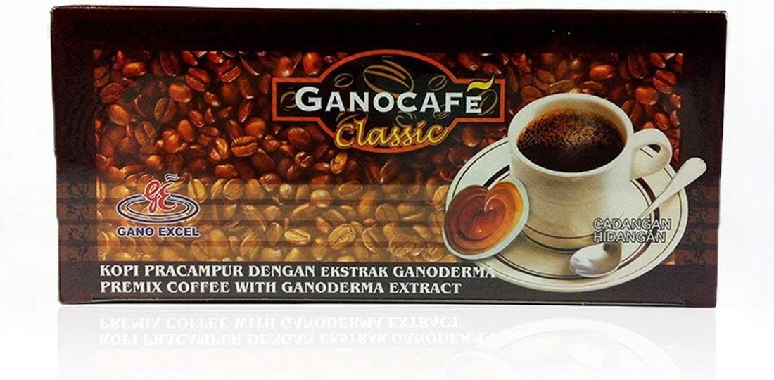 GANO EXCEL INTERNATIONAL front packaging showing 30 sachets and benefits