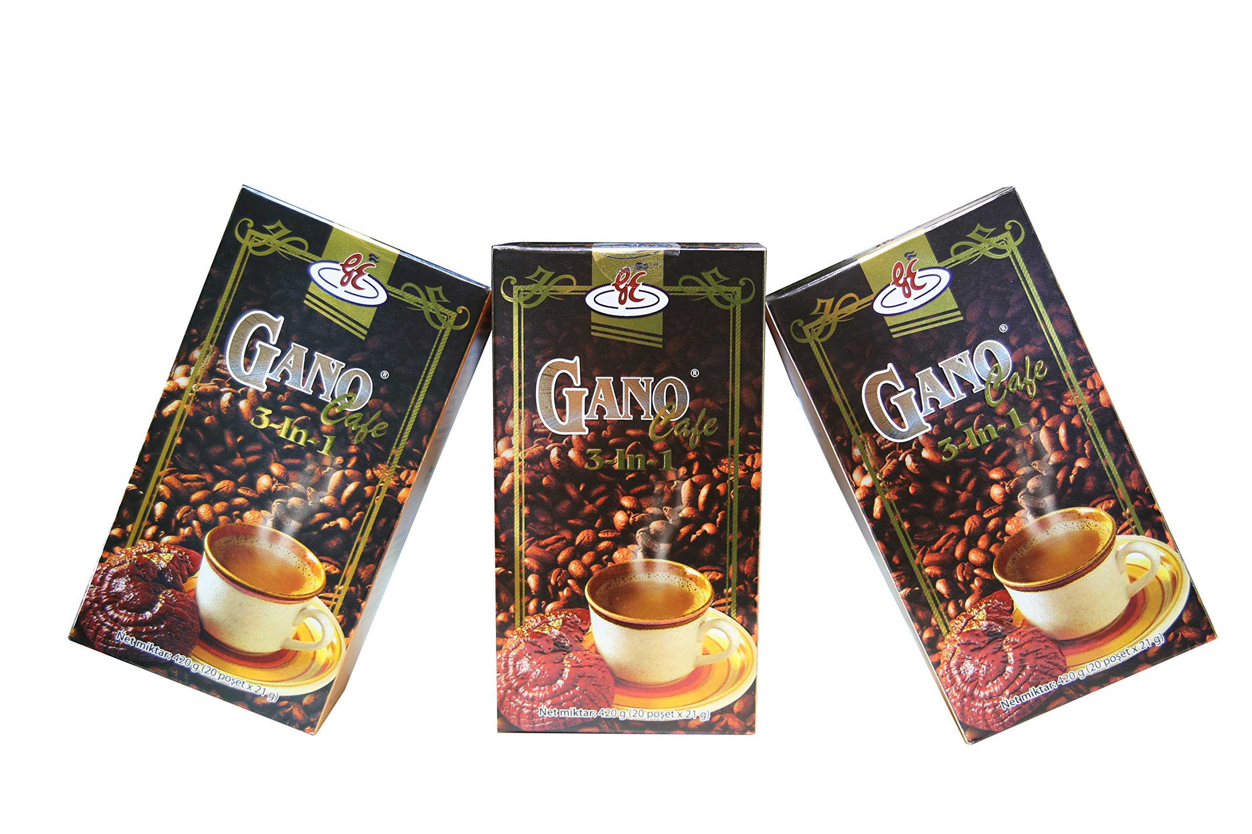 GANO EXCEL INTERNATIONAL six-box stack demonstrating package quantity and scale