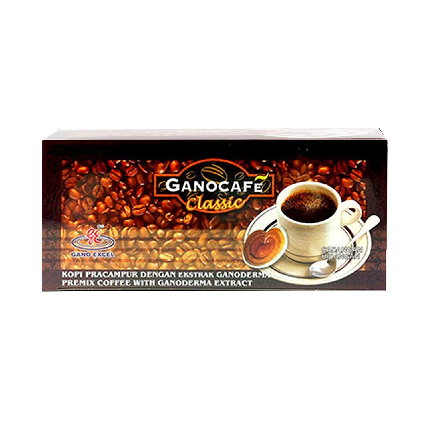 GANO EXCEL single sachet close-up displaying tear notch and clear portion labeling for convenience