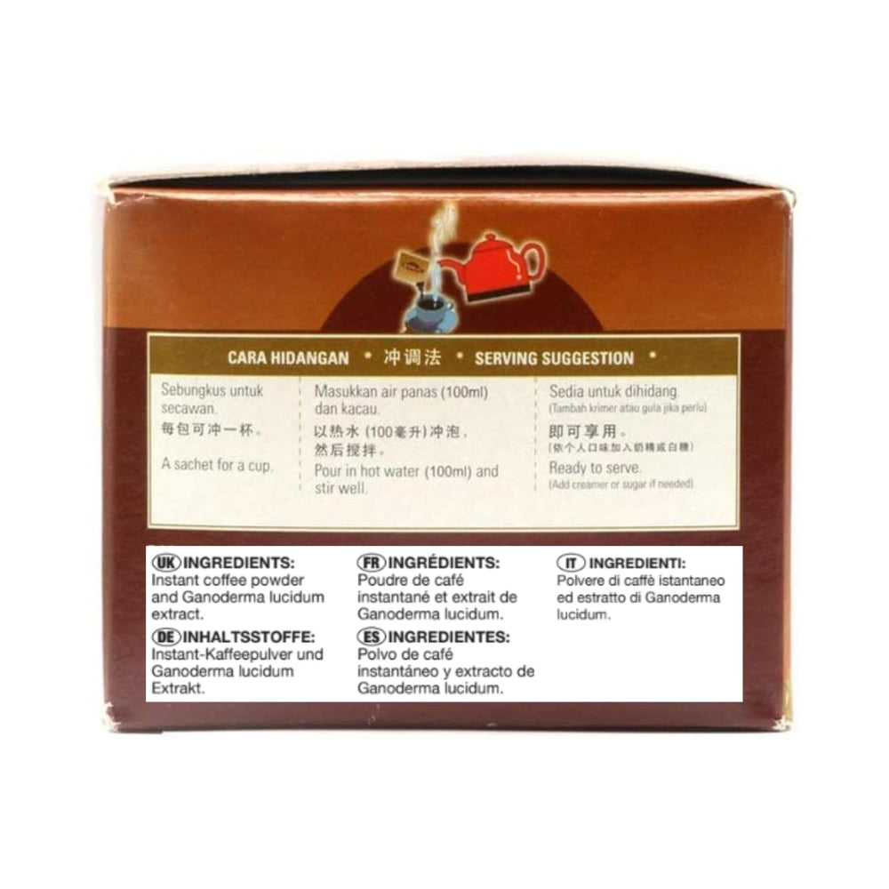 GANO EXCEL INTERNATIONAL sachet poured into cup illustrating easy preparation