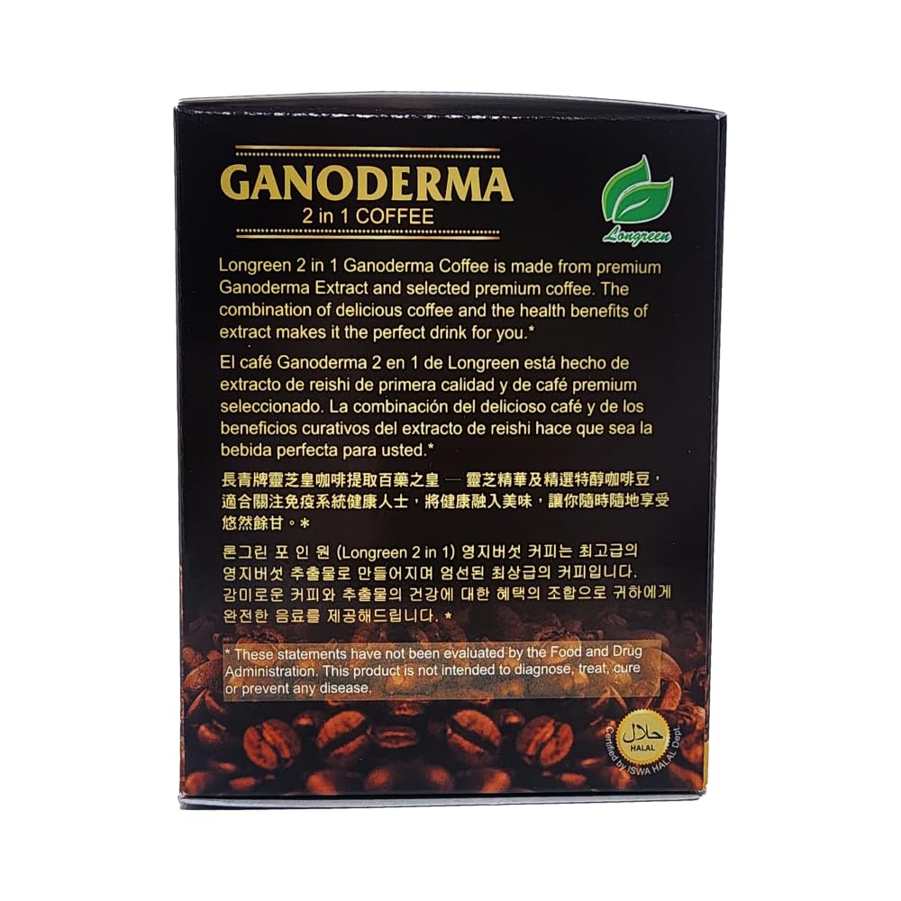 Freshly poured Ganoderma Reishi Coffee Mix in mug illustrating quick preparation benefit