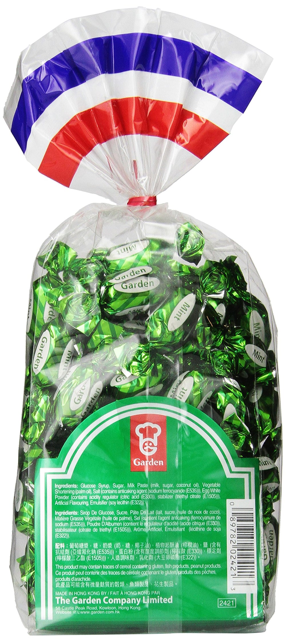 Garden close-up of mint candy crunch revealing crisp center benefit
