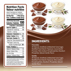 Garden Desserts open packet showing powder texture for quick mixing benefit