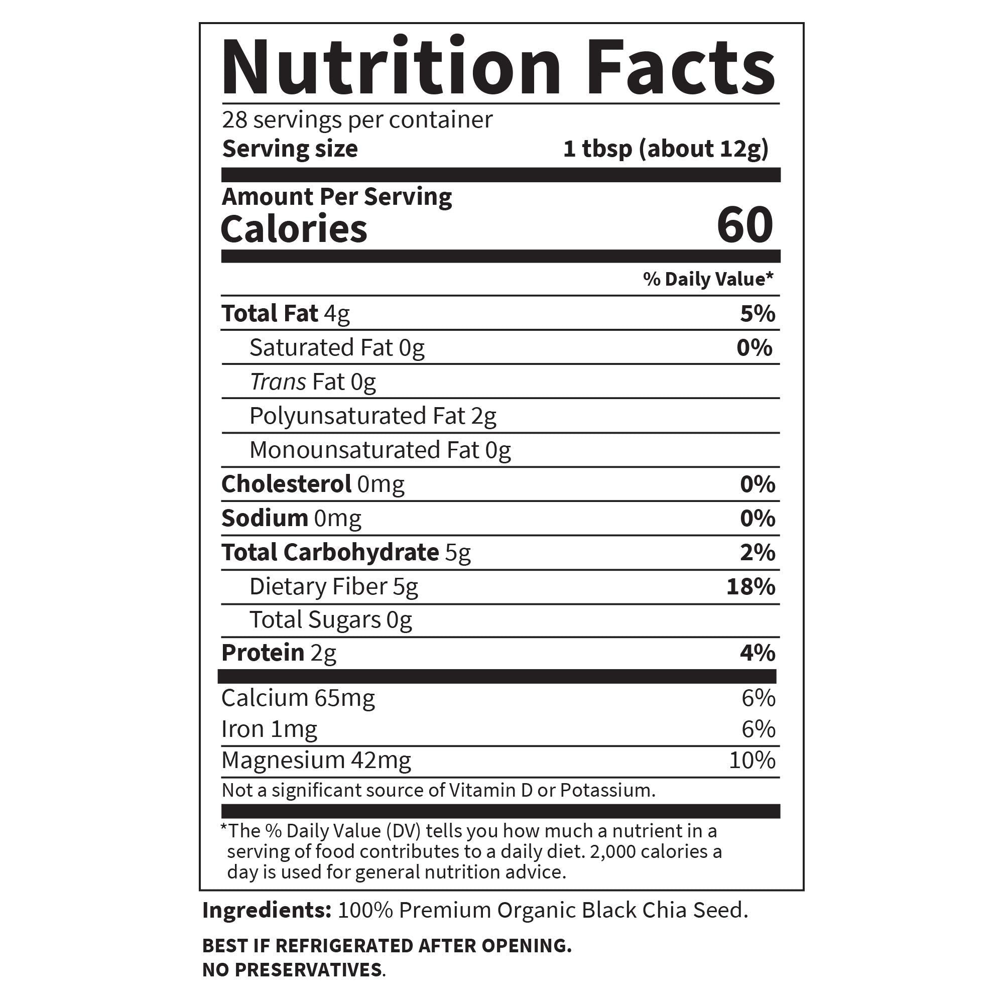 Garden of Life ingredient label close-up showing organic certification and clean ingredients