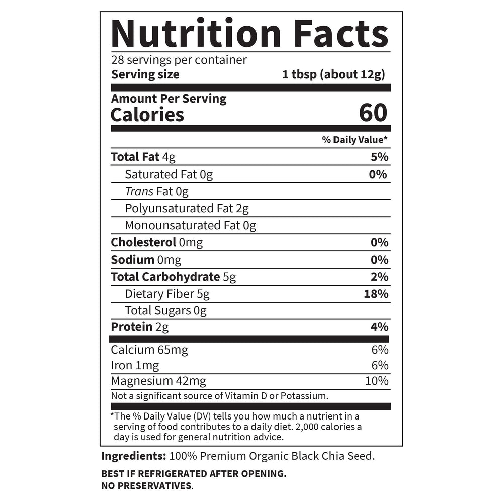 Garden of Life ingredient label close-up showing organic certification and clean ingredients