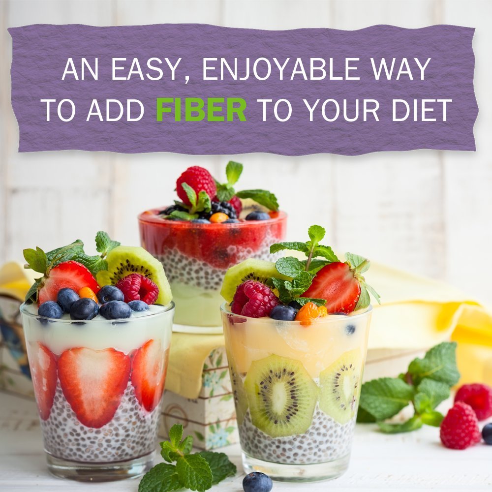 Garden of Life chia pudding in bowl demonstrating chia gel texture for meal prep