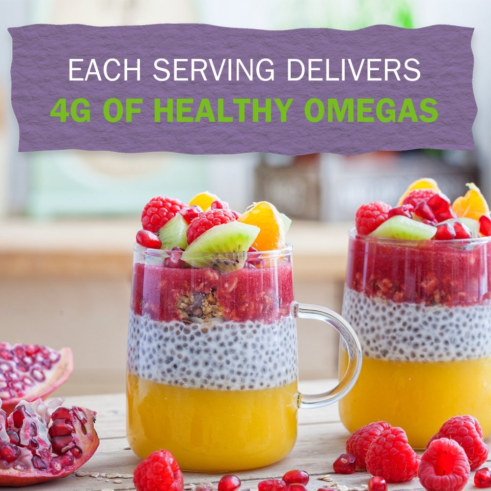 Garden of Life chia seeds close-up texture highlighting whole seed quality and freshness