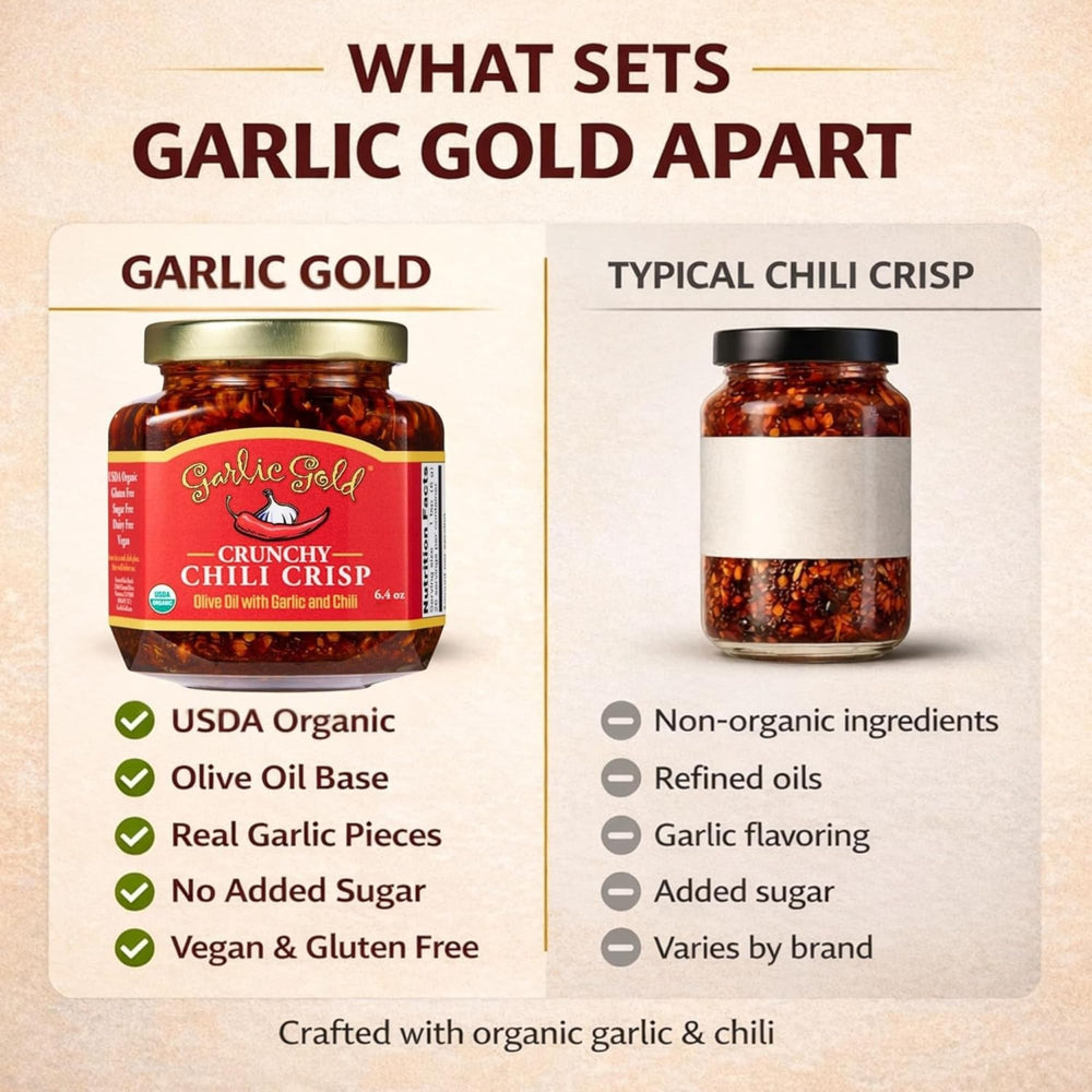 Garlic Gold drizzling on pizza for instant garlic and chili boost
