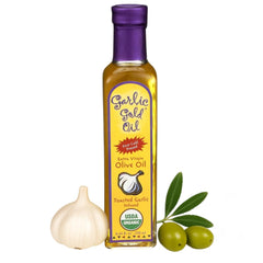 Garlic Gold front bottle showing organic label and premium packaging benefit